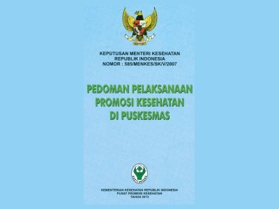 Buku : Pedoman Pelaksanaan Promosi Kesehatan Di Puskesmas