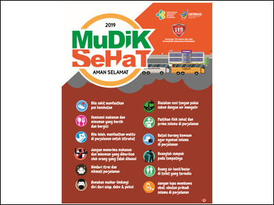 Flyer: Mudik Sehat 2019 di Terminal