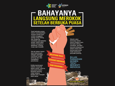 Flyer : Bahaya Merokok Setelah Berbuka Puasa