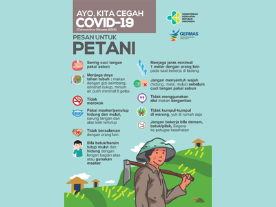 Flyer: Pesan Pencegahan COVID-19 untuk Petani