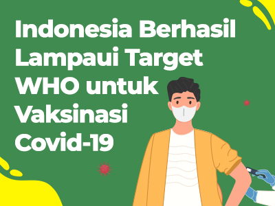 Indonesia Berhasil Lampaui Target  WHO untuk Vaksinasi Covid-19