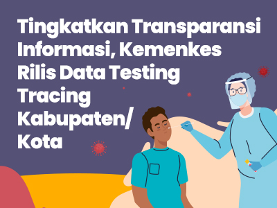 Tingkatkan Transparansi Informasi, Kemenkes Rilis Data Testing Tracing Kabupaten/Kota