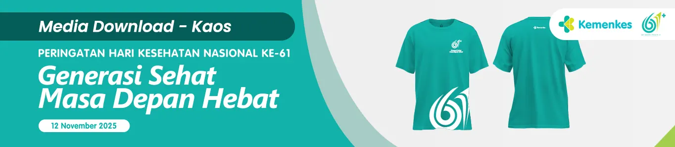 Kaos Oblong Hari Kesehatan Nasional (HKN) Ke-61