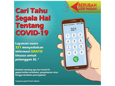 Kampanye Perubahan Perilaku, Pemerintah Sediakan Layanan Informasi Covid-19 di nomor 321