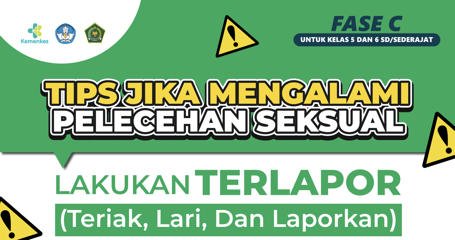 Poster Tips Jika Mengalami Pelecehan Seksual